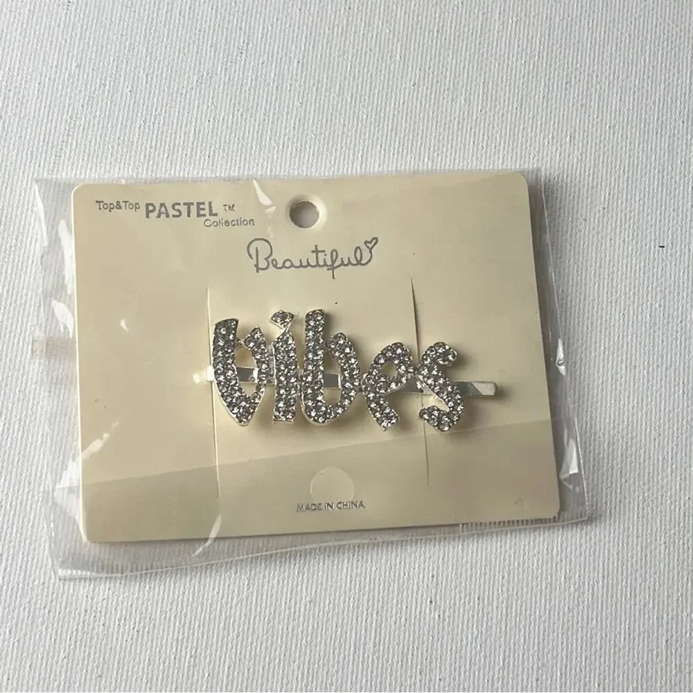 Pastel Collection Beautiful Vibes  Hair Clip Accessories Side Slide